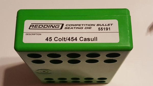 55191 Redding Competition Seating Die 45 Colt 454 Casull