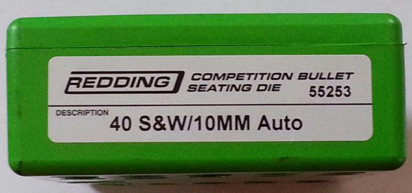 55253 Redding Competition Seating Die 40 S&W / 10MM Auto