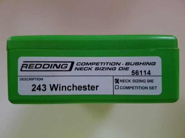 56114 Redding Competition Bushing Neck Die 243 Winchester