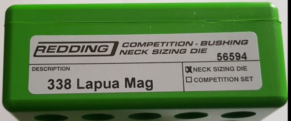 56594 Redding Competition Bushing Neck Die 338 Lapua Magnum