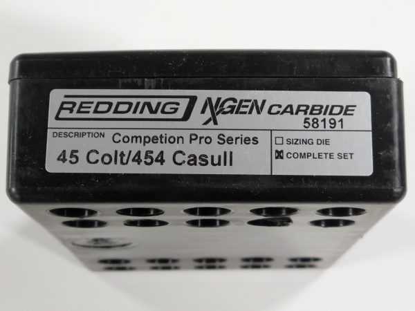 58191 Redding NxGEN Carbide Competition PRO SERIES 45 Colt 454 Casull