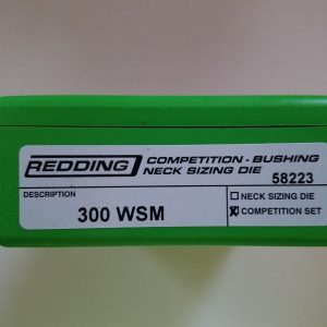 58223 Redding Type-S Competition Bushing Neck Die Set 300 WSM