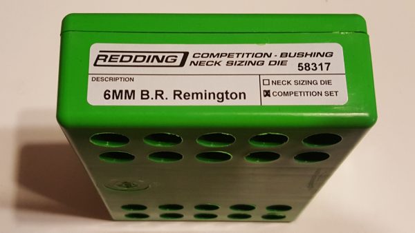 58317 Redding Type-S Competition Bushing Neck Die Set 6mm BR Bench Rest Remington