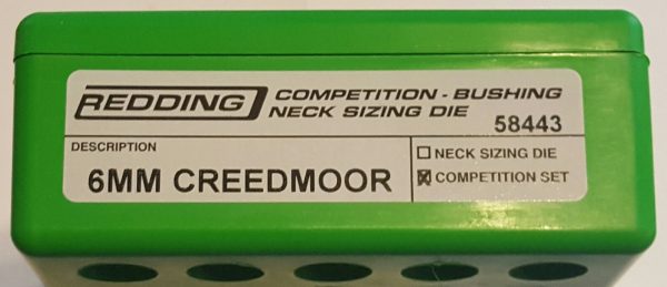 58443 Redding Type-S Competition Bushing Nk Die St 6mm Creedmoor