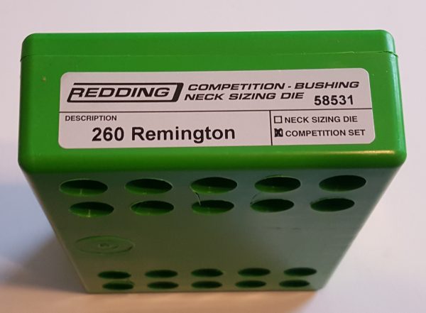 58531 Redding Type-S Competition Neck Die Set 260 Remington