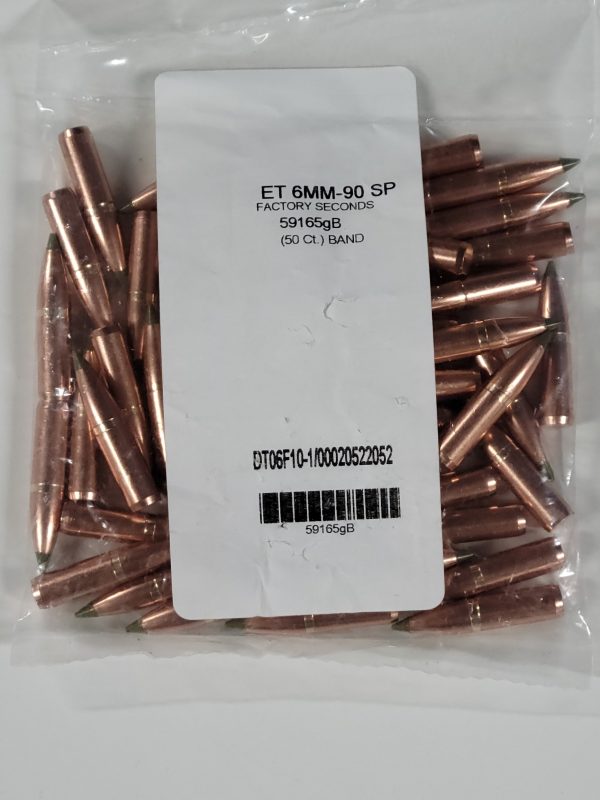 59165 B Nosler 6MM 90GR EXPANSION TIP Bag of 50 BLEM - Image 2