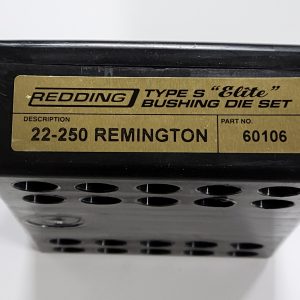 60106 Redding Type-S Elite Bushing Die Set 22-250 Remington