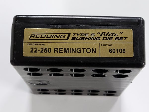 60106 Redding Type-S Elite Bushing Die Set 22-250 Remington