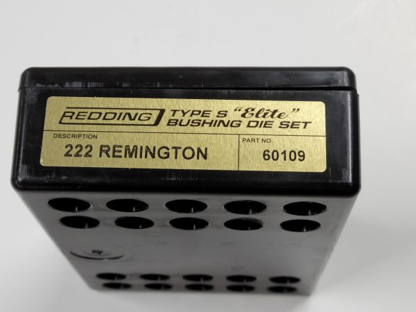 60109 Redding Type-S Elite Bushing Die Set 222 Remington