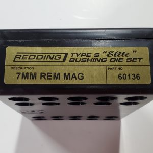 60136 Redding Type-S Elite Bushing Die Set 7mm Remington Magnum