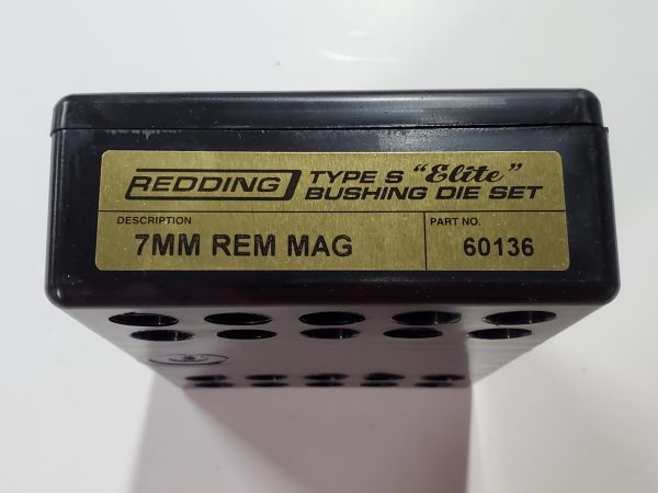 60136 Redding Type-S Elite Bushing Die Set 7mm Remington Magnum
