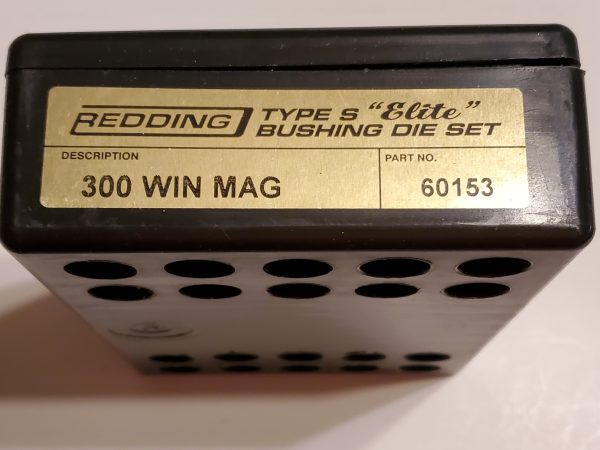 60153 Redding Type-S Elite Bushing Die Set 300 Winchester Magnum