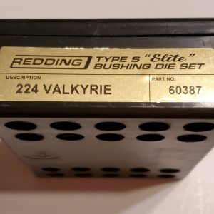 60387 Redding Type-S Elite Bushing Die Set 224 Valkyrie