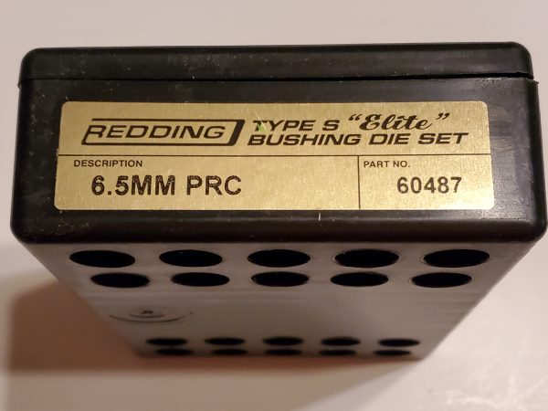 60487 Redding Type-S Elite Bushing Die Set 6.5 PRC
