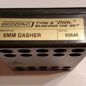 60648 Redding Type-S Elite Bushing Die Set 6mm Dasher