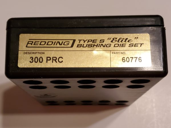 60776 Redding Type-S Elite Bushing Die Set 300 PRC