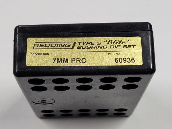 60936 Redding Type-S Elite Bushing Die Set 7mm PRC