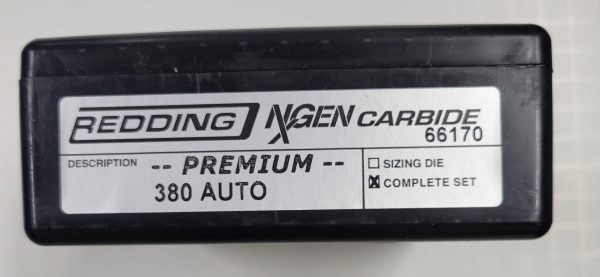 66170 Redding Premium NXGen Carbide 3-Die Set 380 Auto