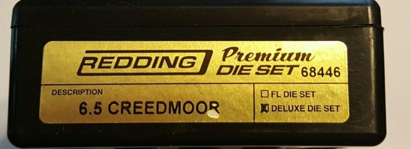 68446 Redding 3-Die PREMIUM Deluxe Die Set 6.5 Creedmoor