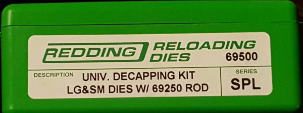 69500 Redding Universal Decapping Die KIT 3 Pieces