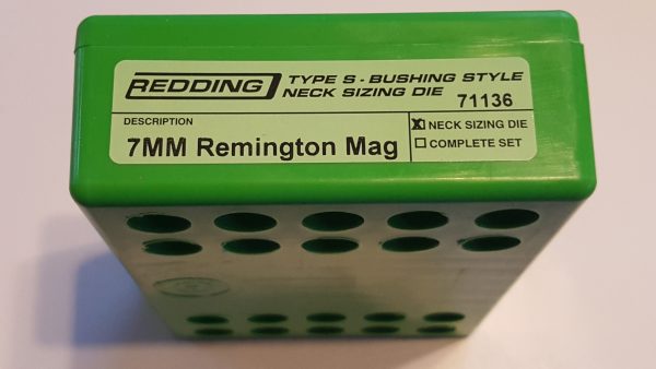 71136 Redding Type-S Neck Bushing Sizing Die 7mm Remington Magnum