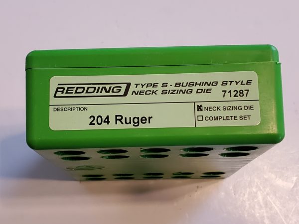 71287 Redding Type-S Neck Bushing Sizing Die 204 Ruger - Image 2