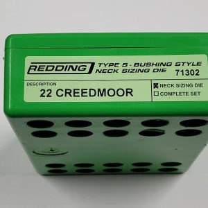71302 Redding Type-S Neck Bushing Sizing Die 22 Creedmoor