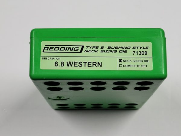 71309 Redding Type-S Neck Bushing Sizing Die 6.8 Western