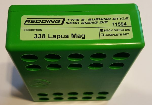 71594 Redding Type-S Neck Bushing Sizing Die 338 Lapua Magnum