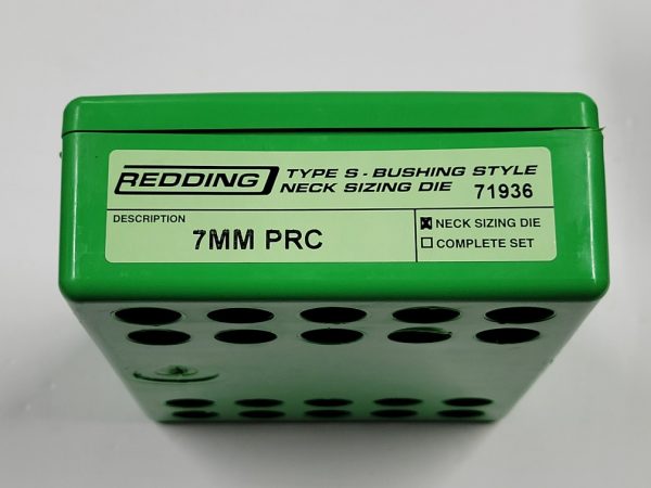 71936 Redding Type-S Neck Bushing Sizing Die 7mm PRC
