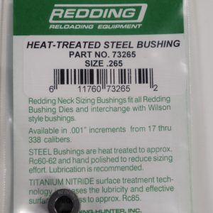 73265 Redding Heat Treated Steel .265 Neck Size Bushing