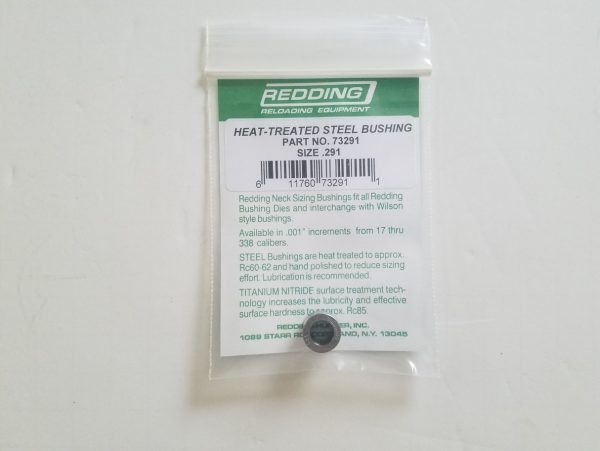 73291 Redding Heat Treated Steel .291 Neck Size Bushing