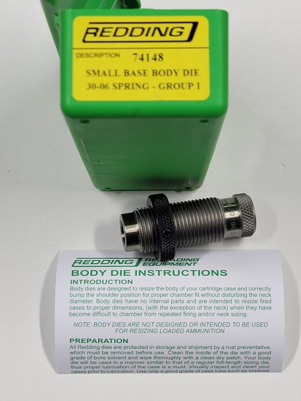 74148 Redding SMALL BASE Body Sizing Die 30-06 Springfield
