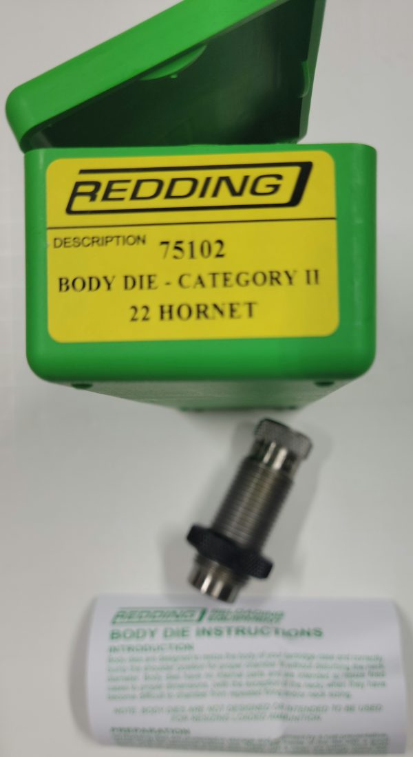 75102 Redding Body Sizing Die 22 Hornet