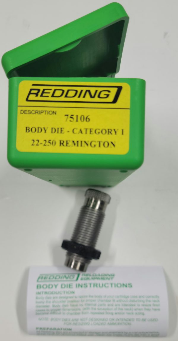 75106 Redding Body Sizing Die 22-250 Remington