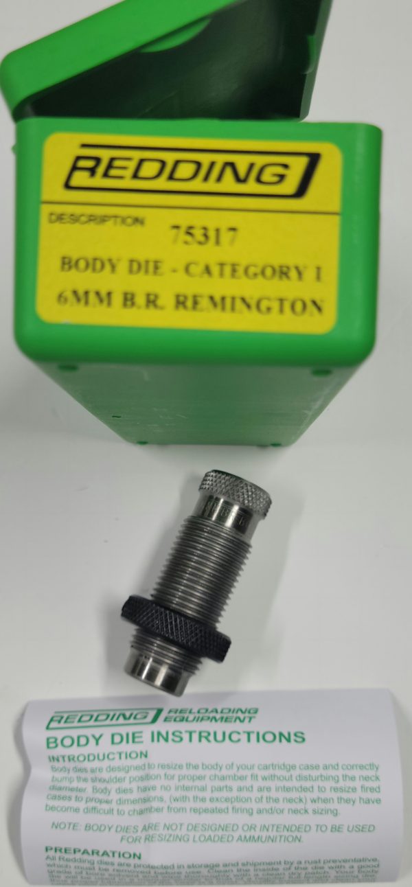 75317 Redding Body Sizing Die 6mm BR Benchrest Remington