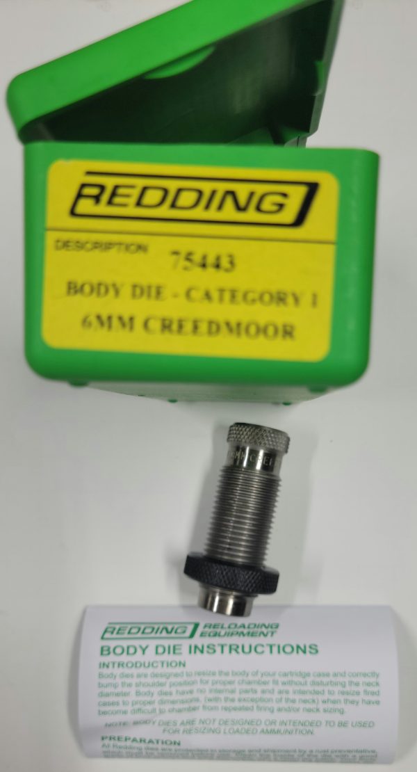 75443 Redding Body Sizing Die 6mm Creedmoor