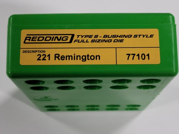 77101 Redding Type-S Full Length Bushing Size Die 221 Remington