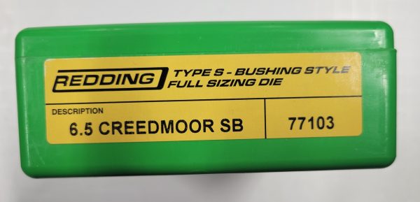 77103 Redding Type-S FL Bushing SMALL BASE Die 6.5 Creedmoor