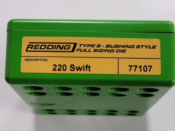 77107 Redding Type-S FL Bushing Size Die 220 Swift