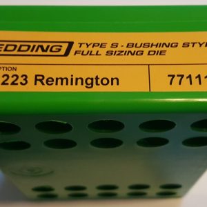 77111 Redding Type-S Full Length Bushing Size Die 223 Remington