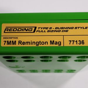 77136 Redding Type-S Full Length Bushing Size Die 7mm Remington Magnum