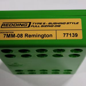 77139 Redding Type-S Full Length Bushing Die 7mm-08 Remington