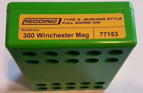 77153 Redding Type-S Full Length Bushing Size Die 300 Win Mag