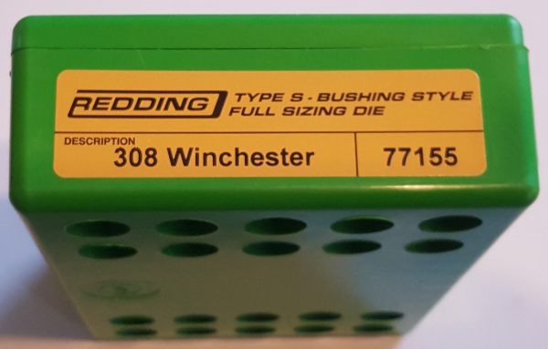 77155 Redding Type-S Full Length Bushing Size Die 308 Winchester