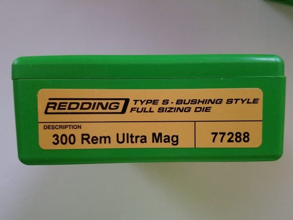 77288 Redding Type-S Full Length Bushing Size Die 300 RUM