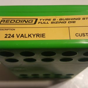 77387 Redding Type-S Full Length Bushing Size Die 224 Valkyrie