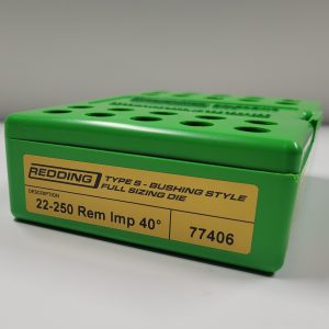 77406 Redding Type-S Full Length Bushing Size Die 22-250 Remington Improved 40*