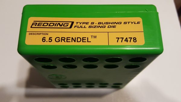 77478 Redding Type-S Full Length Bushing Size Die 6.5 GRENDEL