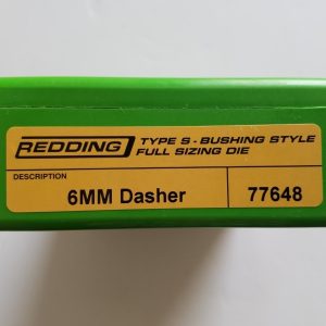 77648 Redding Type-S FL Bushing Size Die 6MM Dasher
